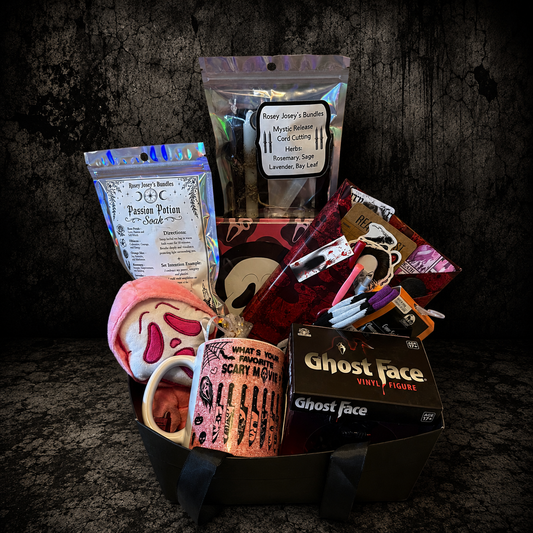 Date night with a Ghost Face Boo Basket.